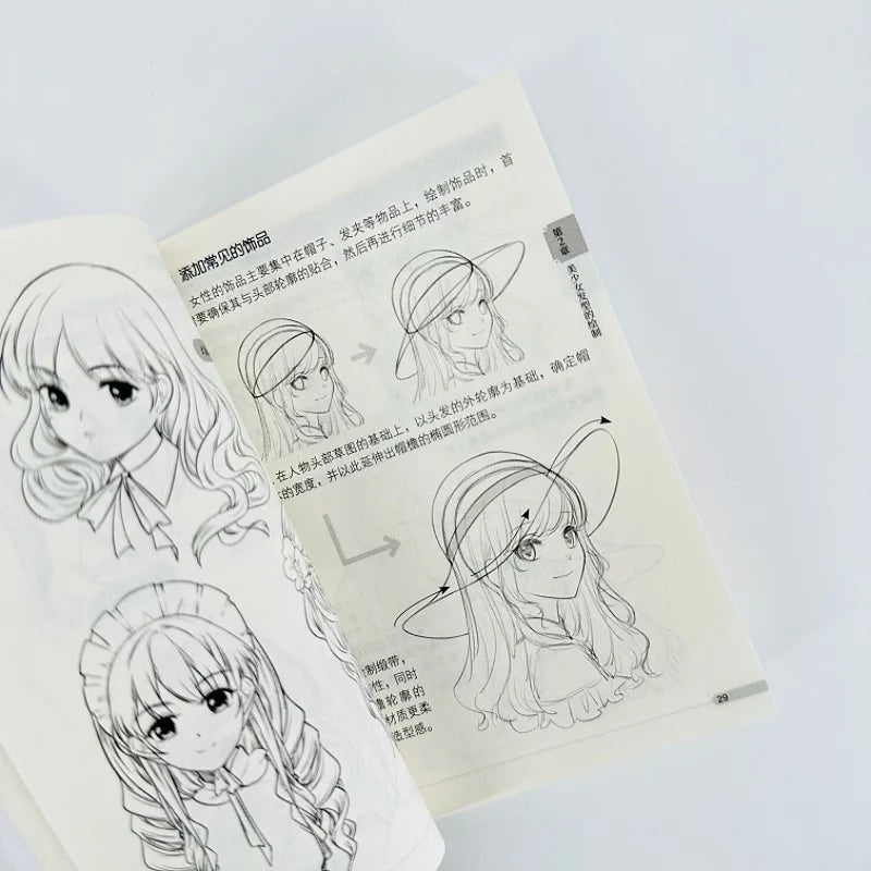 Cute Stylish Step-by-Step Tutorial Book for New Artists: Drawing Guide with Easy Instructions And Creative Ideas