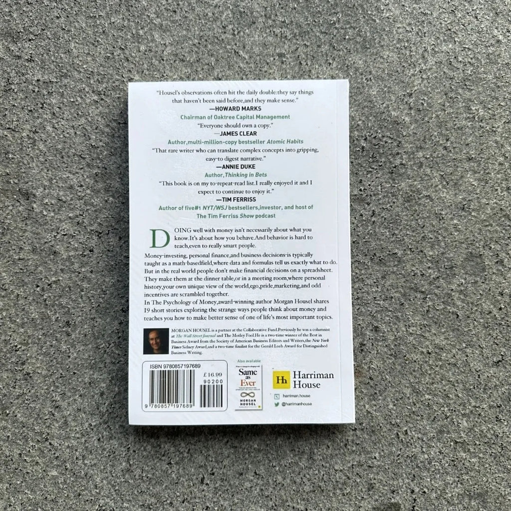 -The Psychology of Money Books for Adults, Timeless Lessons on Wealth, Greed Happiness Business Books..