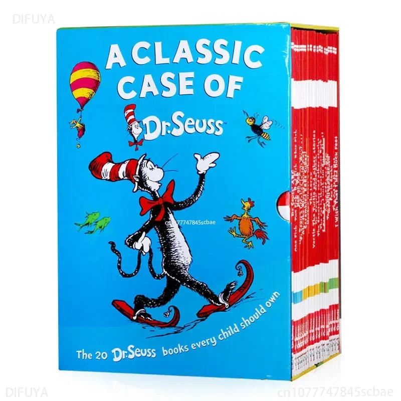20 Books A Classic Case of Dr. Seuss Children Fun Interesting Story English Picture Book Kids Learning GiftEnglish Books