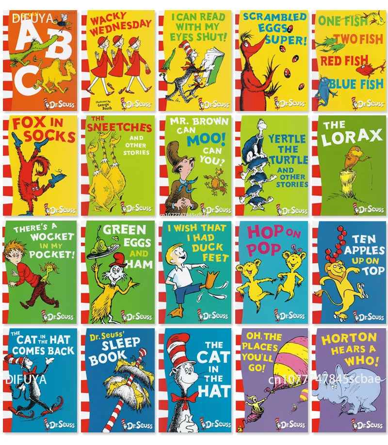 20 Books A Classic Case of Dr. Seuss Children Fun Interesting Story English Picture Book Kids Learning GiftEnglish Books