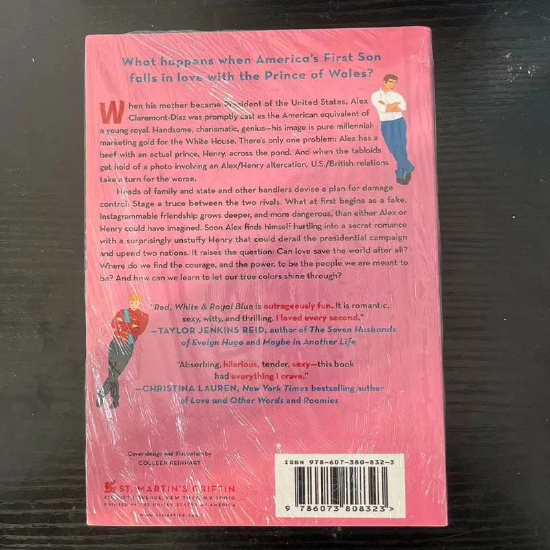 1 Book Red, White & Royal Blue By Casey McQuiston Paperback The Bestseller Book