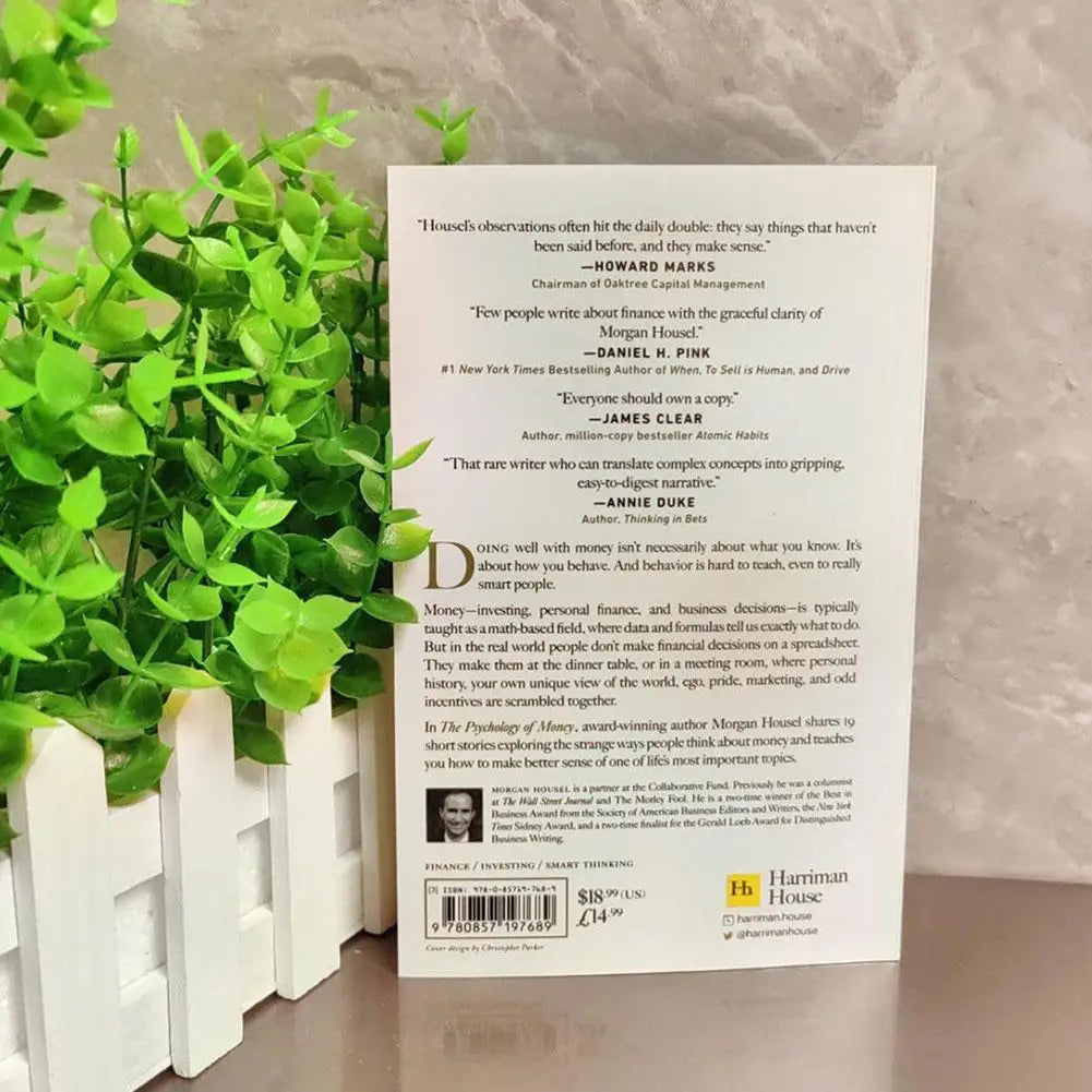 The Psychology of Money Books for Adults, Timeless Lessons on Wealth, Greed, Happiness, Business, Books