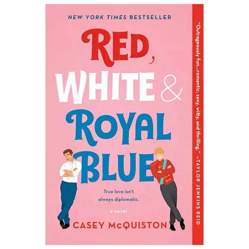 1 Book Red, White & Royal Blue By Casey McQuiston Paperback The Bestseller Book