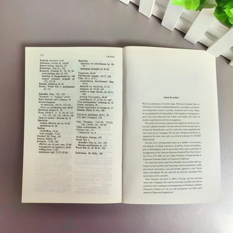 The Effective Executive by Peter Drucker - Definitive Guide to Getting the Right Things Done Business Management Book English