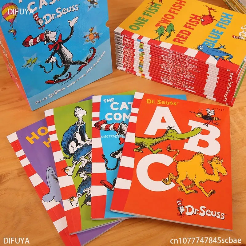 20 Books A Classic Case of Dr. Seuss Children Fun Interesting Story English Picture Book Kids Learning GiftEnglish Books