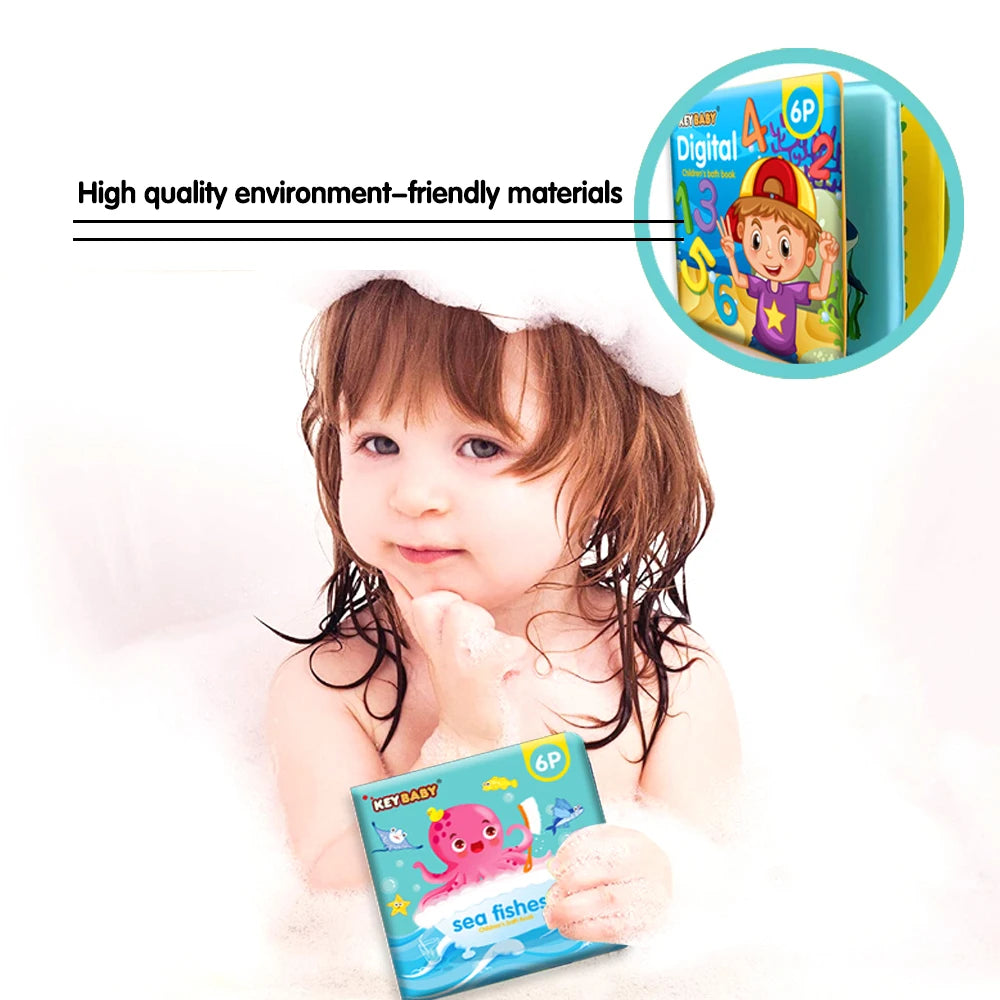 Baby Bath Book Cognitive Early Education Books Unbreakable Children's Enlightenment Object Recognition Educational ToyStory Gift