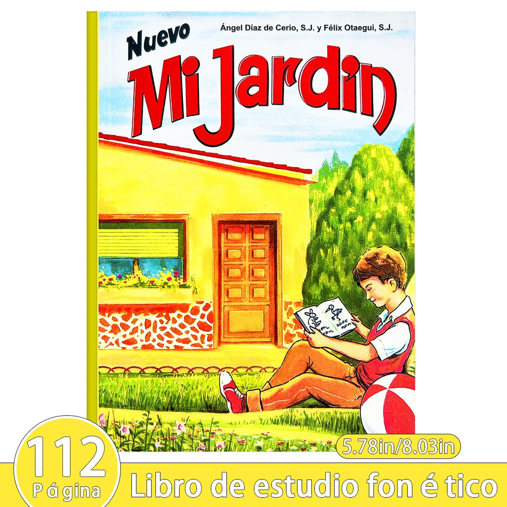 Hot Sale Spanish Phonetic Learning Book Nuevo Mi Jardín 112 Pages Kids Education Textbook For Children Spanish Study Material