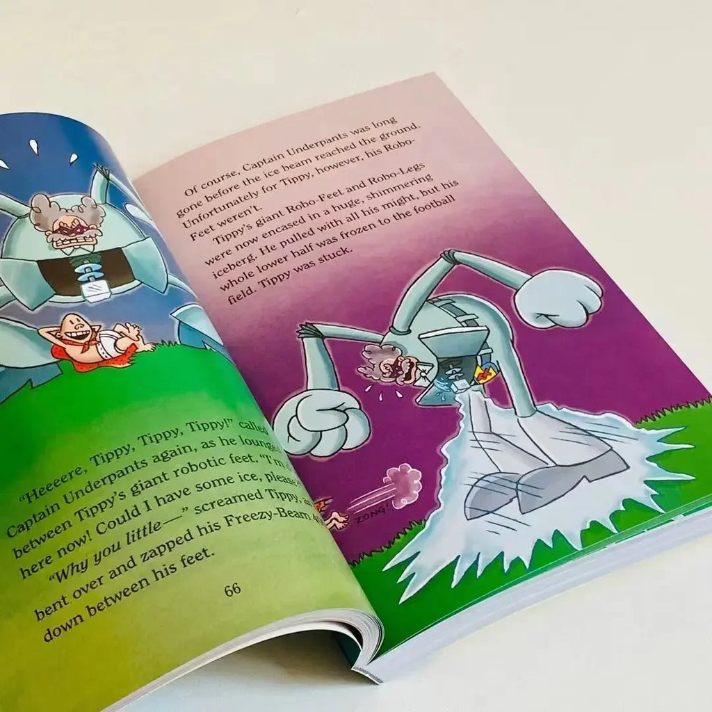 12 Volumes Captain Underpants Superman Reading Edition Color Paperback Children English Books for Kid Libreria