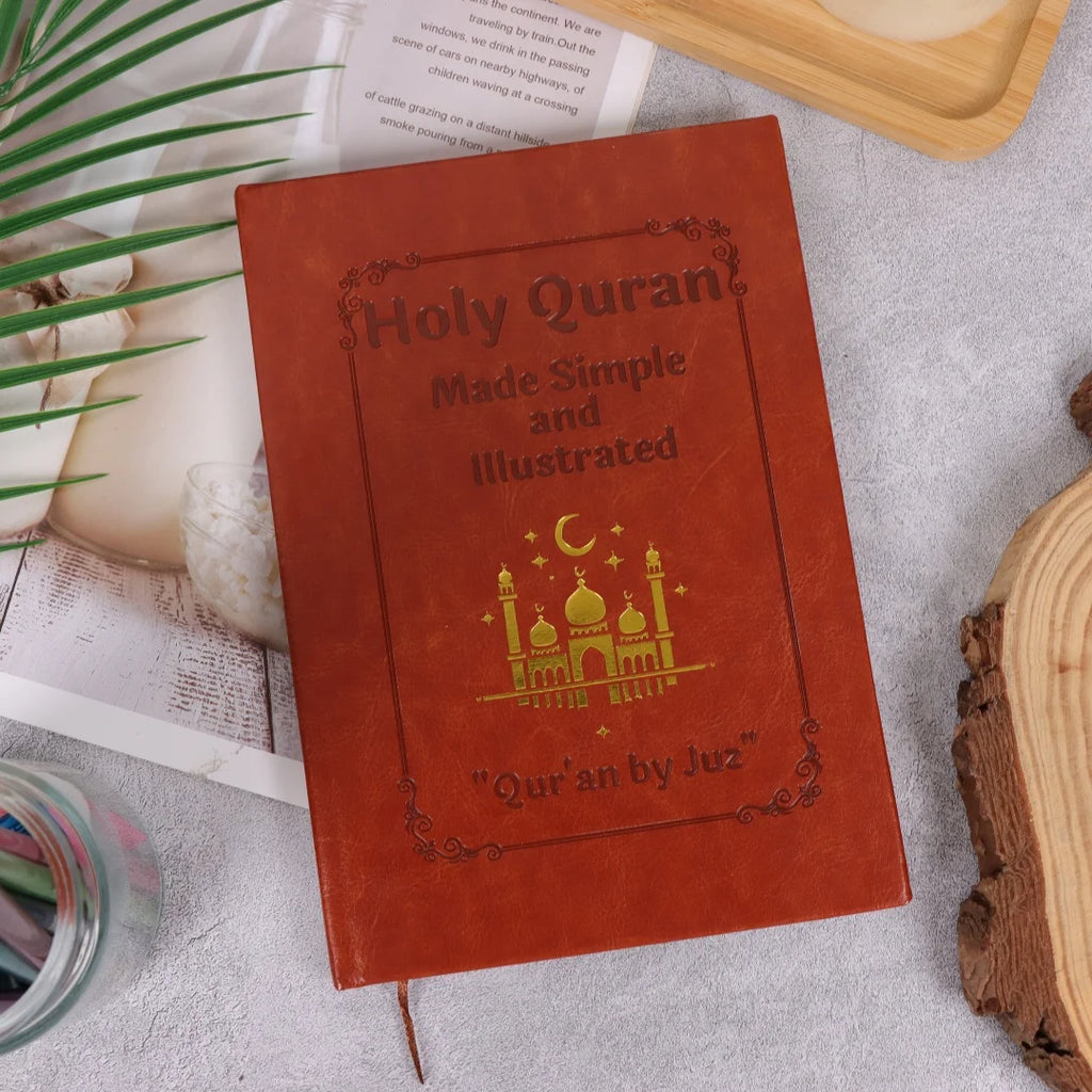 Quran Made Simple: Beginner-Friendly Study Guide with Illustrated Tafsir, Easy Explanations & Full Summary, Ramadan or Eid Gift
