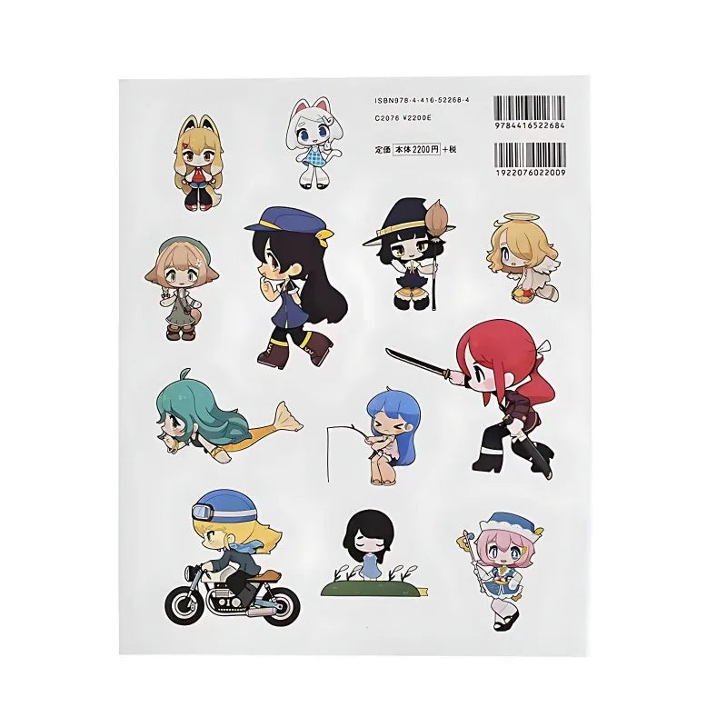 Cute Girl Paper Puppet PEPAKO Set 1 Books Cartoon Manga Book Official Art Formula Set Creative Handmade Japanese Edition